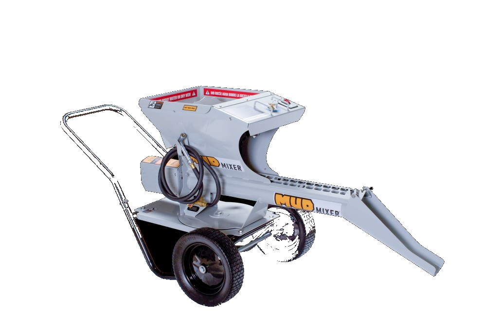 Mud Mixer side view with extension chute